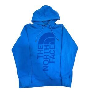 The North Face Hoodie Womens M Blue Pullover Sweatshirt Logo Outdoor